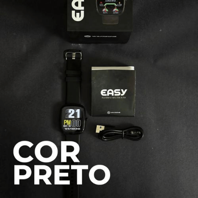 EASY SMARTWATCH A PROVA D'ÁGUA 1 ATM| BATERIA DE LONGA DURAÇÃO| 100 MODOS DE ESPORTES