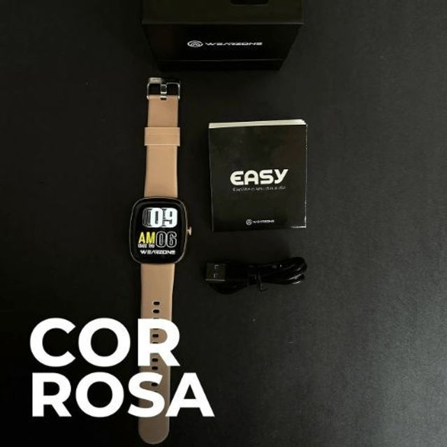 EASY SMARTWATCH A PROVA D'ÁGUA 1 ATM| BATERIA DE LONGA DURAÇÃO| 100 MODOS DE ESPORTES