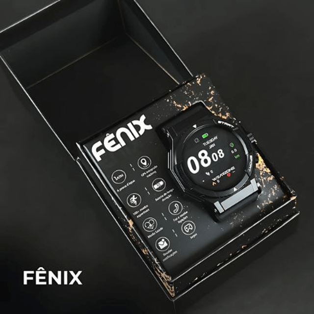 FÊNIX WEARZONE |1ATM | GPS INTEGRADO | 100 MODOS ESPORTE