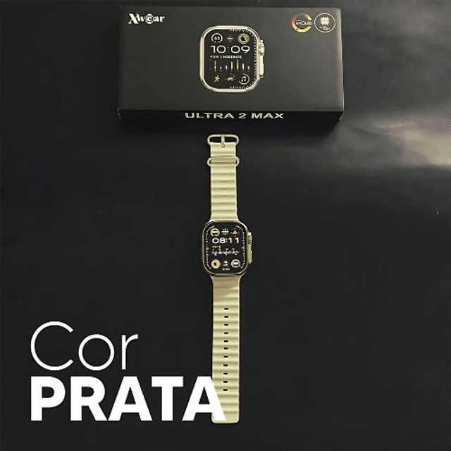Ultra 2 Max - Tela Amoled, Função 2 Gestos E Cpu Dual Core + Pulseira de Silicone de Brinde
