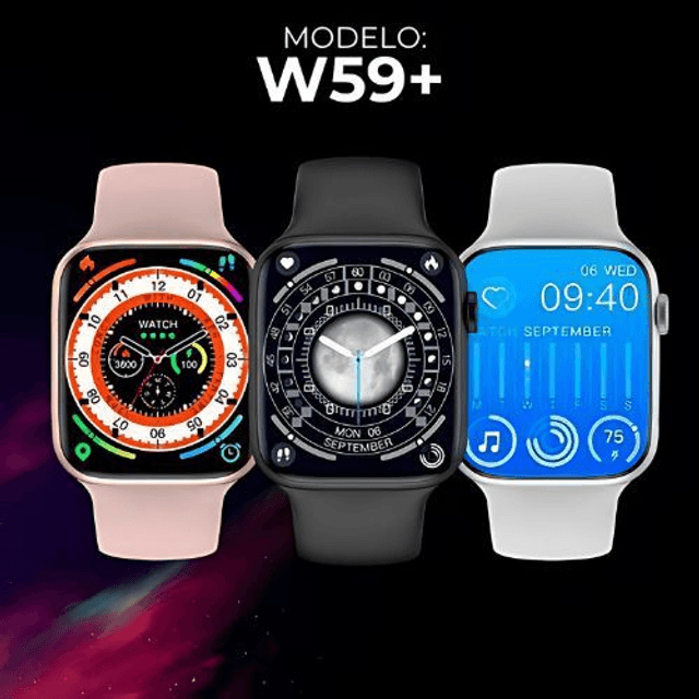 W59+ - Amoled 47mm Tradicional Microwear. Modelo com Função 2 Gestos