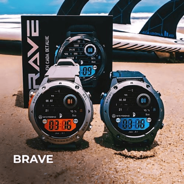 BRAVE | GPS | 5ATM Aprova de água do mar | Resistência IP69k